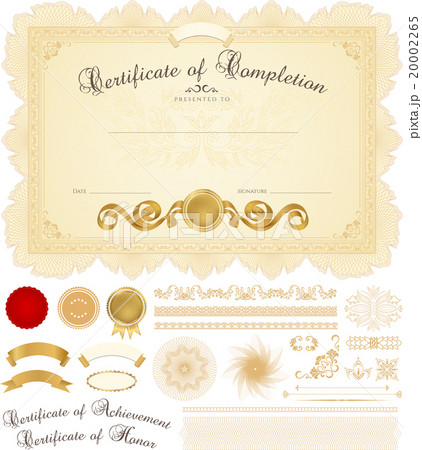 Certificate, Diploma of completion design template 20002265