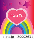 I love you vector with rainbow and heart 20002631