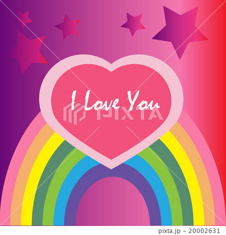 I love you vector with rainbow and heart I love you vector with rainbow and heart 20002631