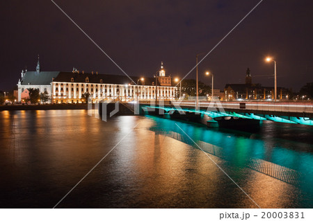 University Building and Bridge in Wroclaw by Night 20003831