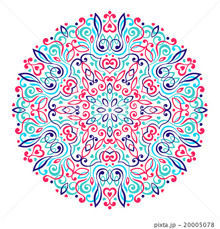 Abstract Flower Mandala. Decorative ethnic element Abstract Flower Mandala. Decorative ethnic element 20005078