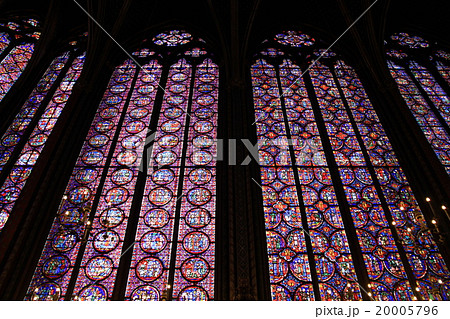 サントシャペル教会のステンドグラス 20005796
