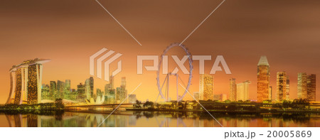 Singapore Skyline and view of Marina Bay Singapore Skyline and view of Marina Bay 20005869