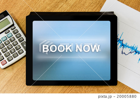 book now word on digital tablet 20005880