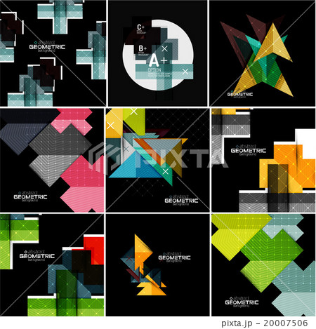 Vector geometrical banner set Vector geometrical banner set 20007506