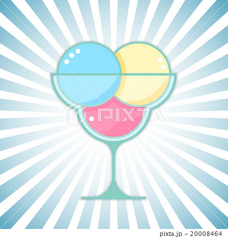 Vector ice-cream on modern outburst background Vector ice-cream on modern outburst background 20008464