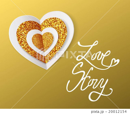Love story - Valentines Day Greeting card. White 20012154