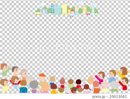 人々アイコンと私たちの愛する町 20013081