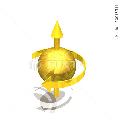 地球原子の上向きスピンのイメージ 地球原子の上向きスピンのイメージ 20013511