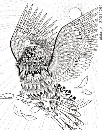 動物 鳥 ドローイングのイラスト素材 20014294 Pixta