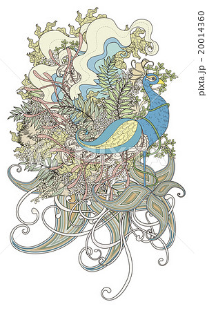 鳥 細密 詳しいのイラスト素材 20014360 Pixta