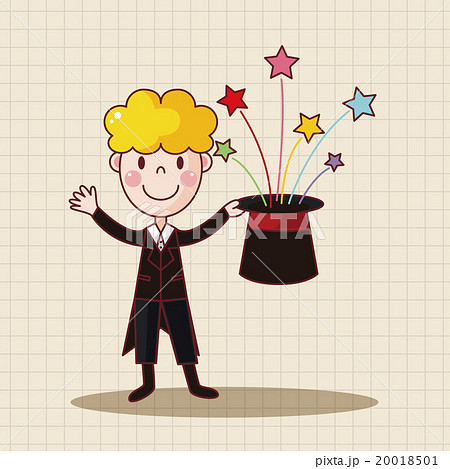 魔法使い 魔術師 奇術師のイラスト素材