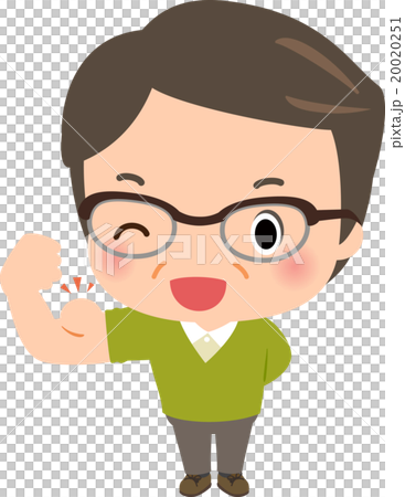 一個笑容滿面的中年男子 20020251