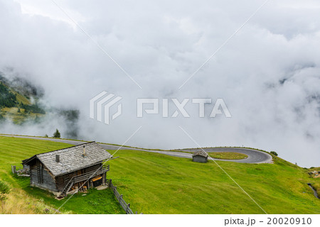The Grossglockner mountains in foggy weather 20020910