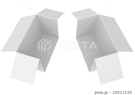 white cardboard box slice on two part 20021539