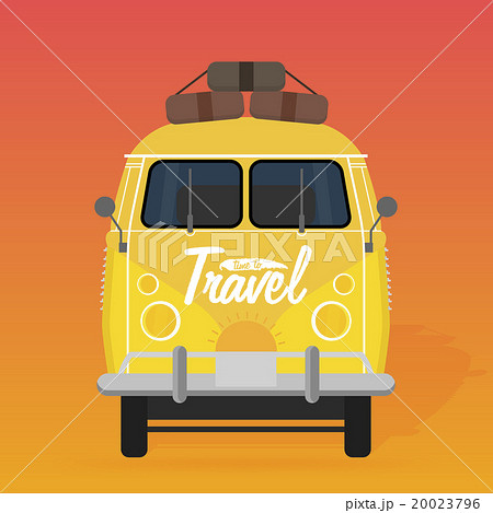 Camper van. Summer vacation. 20023796