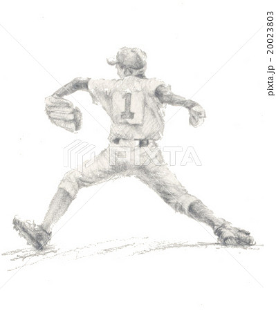 野球少年ピッチャーのイラスト素材 20023803 Pixta