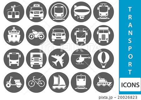 Vector transport iconsのイラスト素材 [20026823] - PIXTA