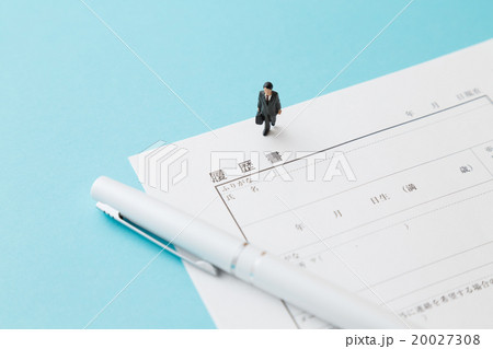 履歴書　青バック 20027308