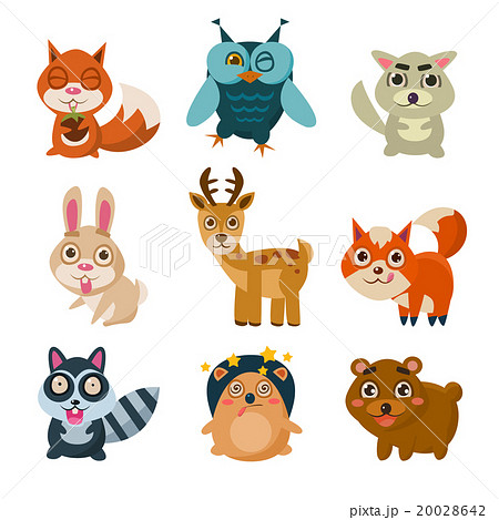 Forest Animals Vector Illustration 20028642