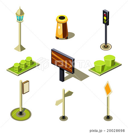 Flat 3d Isometric High Quality City Street Urban Flat 3d Isometric High Quality City Street Urban 20028698