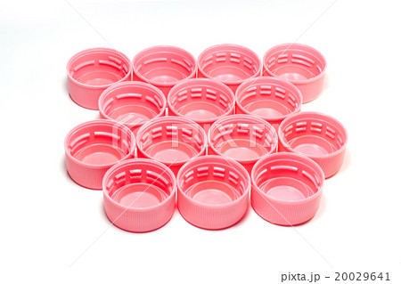 Pink plastic bottle caps 20029641