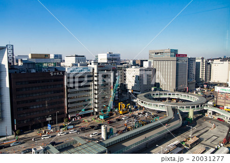 新横浜駅前ロータリーの写真素材