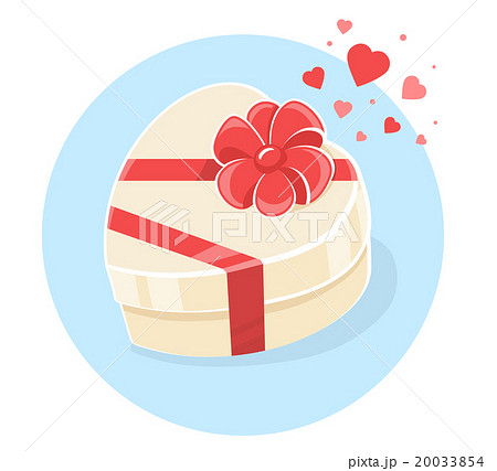 Vector illustration of gift box in heart shape Vector illustration of gift box in heart shape 20033854