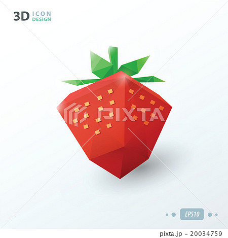 3d strawberry 20034759