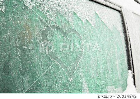 Heart symbol on the car Heart symbol on the car 20034845