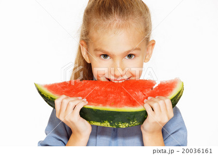 Little girl with watermelon Little girl with watermelon 20036161
