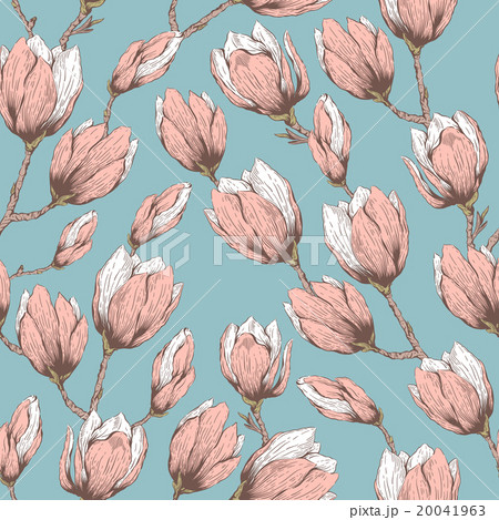 Magnolia seamless pattern Magnolia seamless pattern 20041963