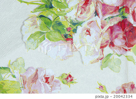 Patterns of flowers. Print on paper background Patterns of flowers. Print on paper background 20042334