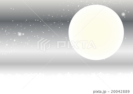 背景素材壁紙 スターダスト 星屑 銀河系 満月 星空 天の川 天の河 夜景 キラキラ 宇宙 月灯り のイラスト素材 0428