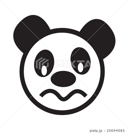 Cute panda emotion Icon Illustration sign design 20044083