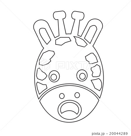 Giraffe Face emotion Icon Illustration sign design Giraffe Face emotion Icon Illustration sign design 20044289