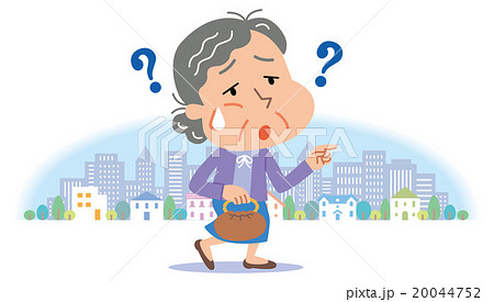 迷子　認知症　イラスト 20044752