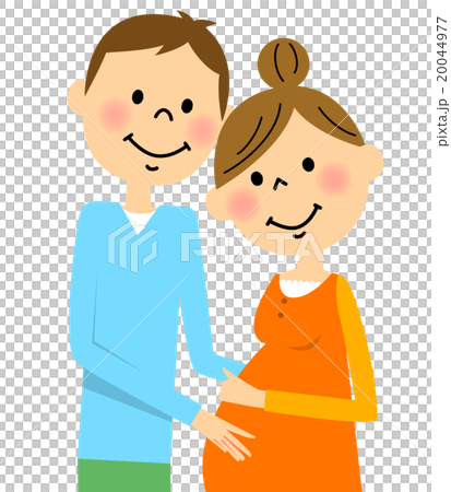 妊婦 夫婦(上半身) 妊婦 夫婦(上半身) 20044977
