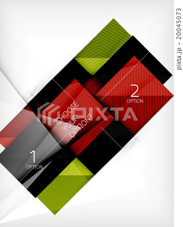 Paper square shapes banner 20045073