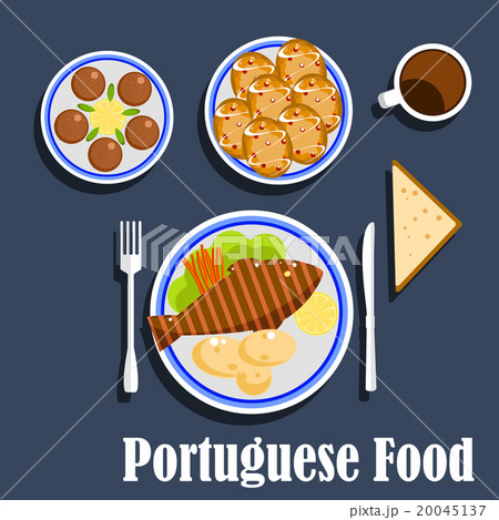 Portuguese national cuisine food and desserts 20045137