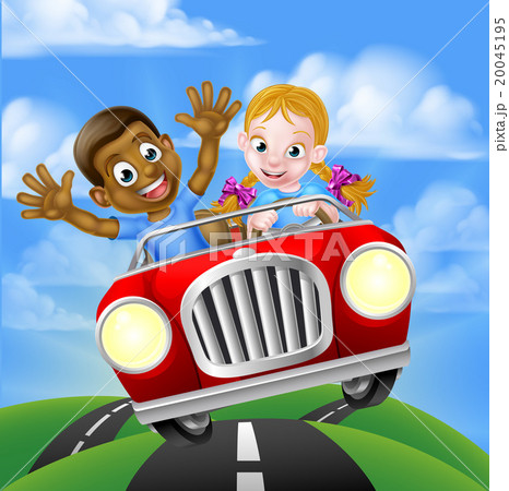 Children Driving Car 20045195