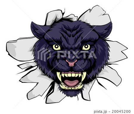 Black Panther Sports Mascot 20045200