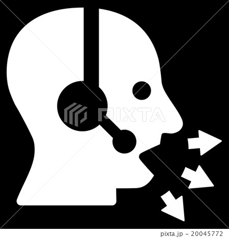 Operator Message Flat Icon Operator Message Flat Icon 20045772