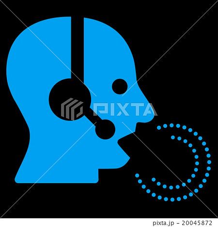 Operator Speech Flat Icon Operator Speech Flat Icon 20045872