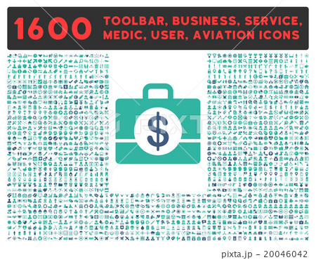 Accounting Icon With Large Pictogram Collection 20046042