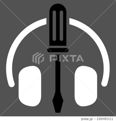 Headphones Tools Flat Icon 20046311