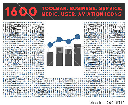 Analytics Icon With Large Pictogram Collection Analytics Icon With Large Pictogram Collection 20046512