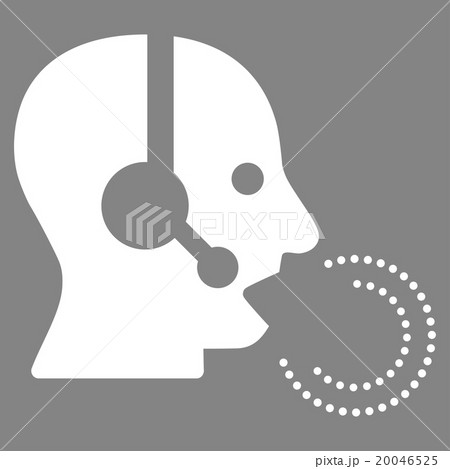 Operator Speech Flat Icon 20046525