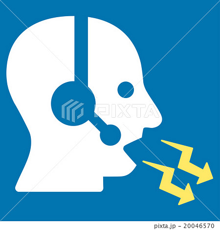 Operator Shout Flat Icon Operator Shout Flat Icon 20046570