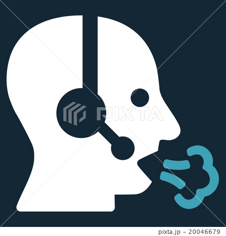 Operator Speech Flat Icon 20046679